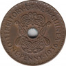 Монета. Новая Гвинея. 1 пенни 1936 год. ав.