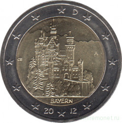 Монета. Германия. 2 евро 2012 год. Бавария (A).