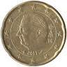 Монета. Бельгия. 20 центов 2011 год.