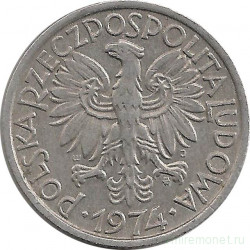 Монета. Польша. 2 злотых 1974 год.