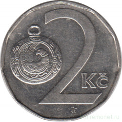 Монета. Чехия. 2 кроны 1993 год.
