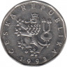 Монета. Чехия. 2 крон 1993 год. ав.