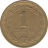 Монета. Парагвай. 1 сентимо 1948 год. рев.