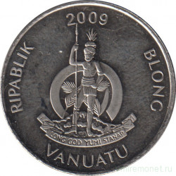 Монета. Вануату. 10 вату 2009 год.