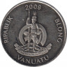 Монета. Вануату. 10 вату 2009 год. ав.