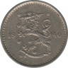 Монета. Финляндия. 50 пенни 1940 год (никель). ав.