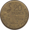  Монета. Франция. 20 франков 1953 год. Монетный двор - Бомон-ле-Роже (B). ав.