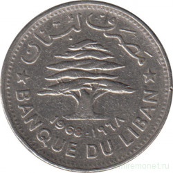 Монета. Ливан. 50 пиастров 1968 год.