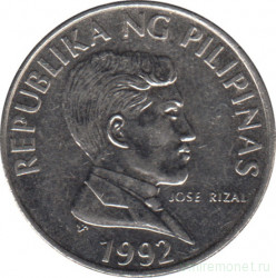 Монета. Филиппины. 1 песо 1992 год.
