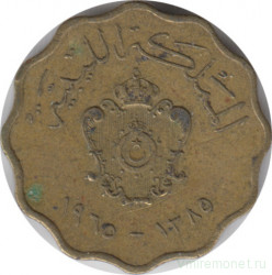 Монета. Ливия. 5 миллим 1965 год.