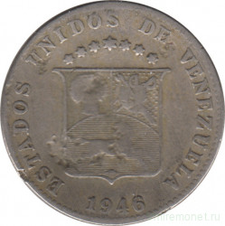 Монета. Венесуэла. 12,5 сентимо 1946 год.
