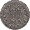 Монета. Австро-Венгерская империя. 20 геллеров 1893 год. рев.