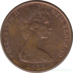 Монета. Новая Зеландия. 1 цент 1982 год.