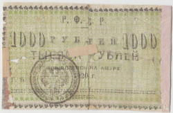 Банкнота. РСФСР. ОГБ Николаевск на Амуре. 1000 рублей 1920 год.