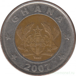 Монета. Гана. 1 седи 2007 год.