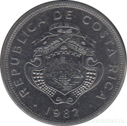 Монета. Коста-Рика. 1 колон 1982 год.