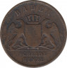 Монета. Баден (Германия). 1 крейцер 1868 год. рев.