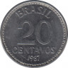 Монета. Бразилия. 20 сентаво 1987 год. ав.