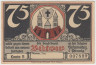 Бона. Нотгельд. Германия. Город Бютов. 75 пфеннигов 1920 год. Вариант 204.1.b.2. ав.
