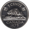 Монета. Канада. 5 центов 1973 год. ав.