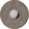 Монета. Британская Западная Африка. 1/10 пенни 1925 год. H. рев.