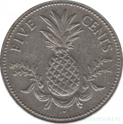 Монета. Багамские острова. 5 центов 1981 год.