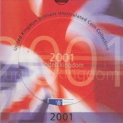 Монета. Великобритания. Годовой набор 2001 год. В буклете.