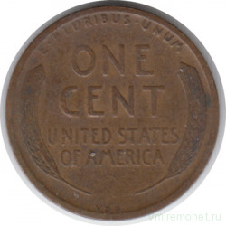 Монета. США. 1 цент 1909 год. Реверс - V.D.B.