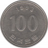 Монета. Южная Корея. 100 вон 1993 год. ав.