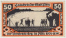 Бона. Нотгельд. Германия. Город Плён. 50 пфеннигов 1921 год. Вариант 1064.2.а.4. рев.