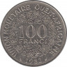 Монета. Западноафриканский экономический и валютный союз (ВСЕАО). 100 франков 1982 год. ав.