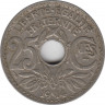 Монета. Франция. 25 сантимов 1914 год. ав.