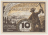 Бона. Нотгельд. Германия. Город Виттенбург. 10 пфеннигов 1922 год. Вариант 1445.1.1. рев.