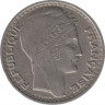 Монета. Франция. 10 франков 1946 год. Монетный двор - Бомон-ле-Роже(B). (В венке длинные листья). ав.