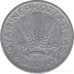 Монета. Венгрия. 20 филлеров 1959 год. 