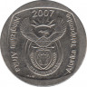 Монета. Южно-Африканская республика (ЮАР). 1 ранд 2007 год. ав.