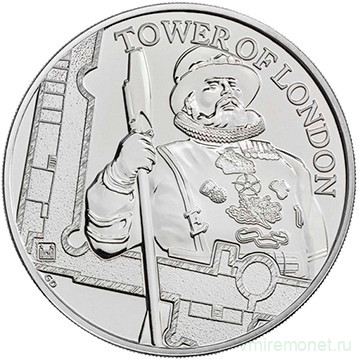 Moneta Velikobritaniya 5 Funtov 2019 God Londonskij Tauer Bifitery V Buklete 2 100 00 Rub 5 Funtov V Mire Monet