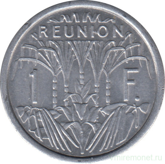 Монета. Реюньон. 1 франк 1948 год.