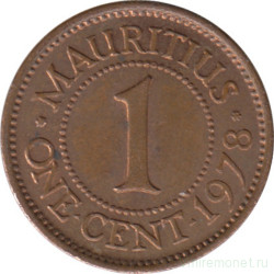 Монета. Маврикий. 1 цент 1978 год.