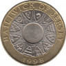 Монета. Великобритания. Джерси. 2 фунта 1998 год. ав.