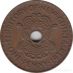 Монета. Новая Гвинея. 1 пенни 1938 год.