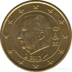 Монета. Бельгия. 50 центов 2012 год.