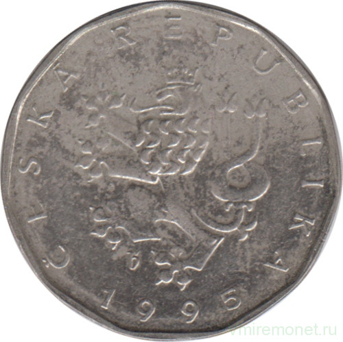 Монета. Чехия. 2 кроны 1995 год.