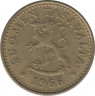 Монета. Финляндия. 10 пенни 1966 год. ав
