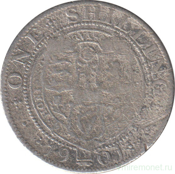 Монета. Великобритания. 1 шиллинг (12 пенсов) 1901 год.