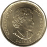 Монета. Канада. 1 доллар 2021 год. 125 лет золотой лихорадке на Клондайке. Цветная эмаль. рев.
