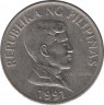 Монета. Филиппины. 1 песо 1991 год. ав.