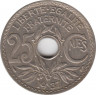  Монета. Франция. 25 сантимов 1937 год. ав.