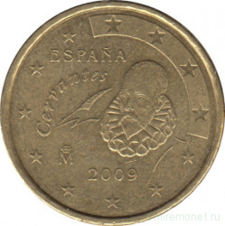 Монета. Испания. 10 центов 2009 год.