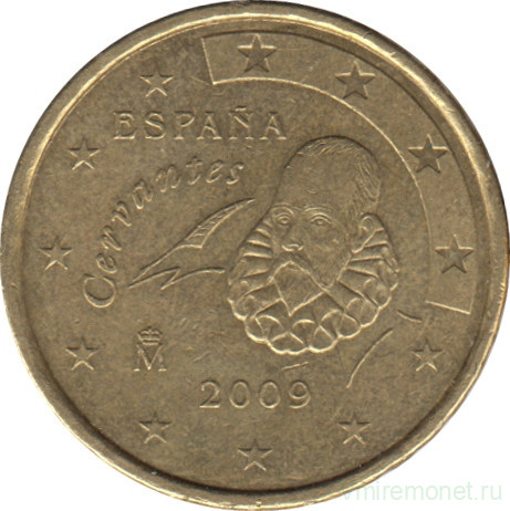 Монета. Испания. 10 центов 2009 год.